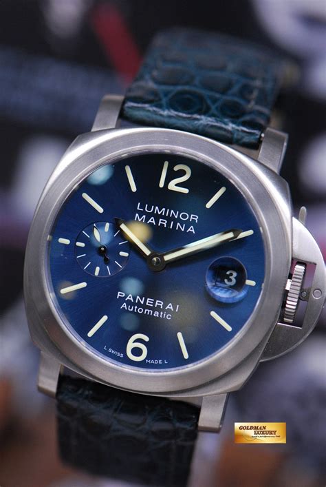 panerai marina pam 282 titanium|Panerai Luminor Marina 40mm Blue Titanium .